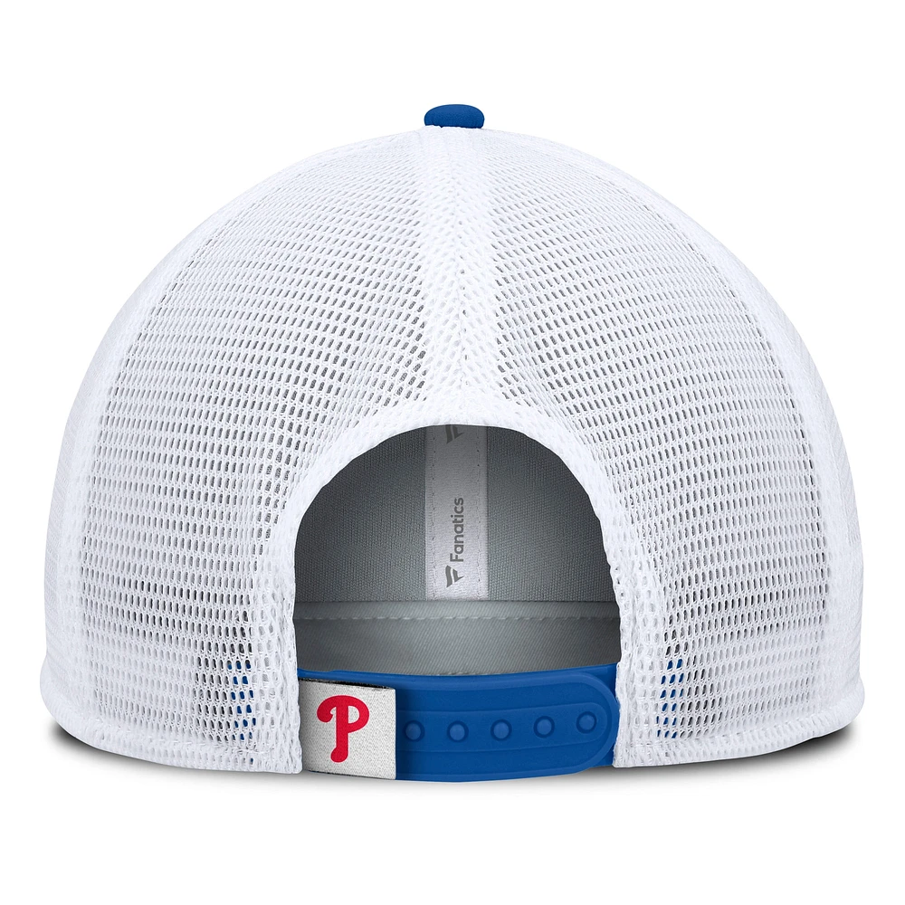 Men's Fanatics Red/White Philadelphia Phillies Fundamental Foam Front Snapback Hat