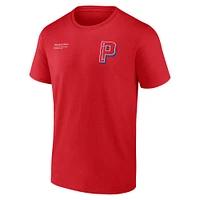 Men's Fanatics Red Philadelphia Phillies Split Zone T-Shirt