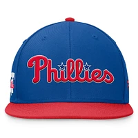 Men's Fanatics Royal Philadelphia Phillies Fundamental Two-Tone Fitted Hat