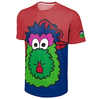 Men's FOCO Red/Royal Philadelphia Phillies Big Logo Mascot T-Shirt