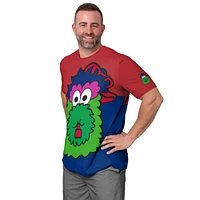 Men's FOCO Red/Royal Philadelphia Phillies Big Logo Mascot T-Shirt