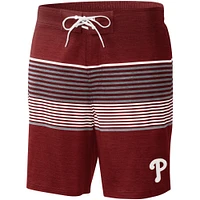 G-III Sports by Carl Banks Short de bain bordeaux Phillies Philadelphie Coastline Volley pour homme