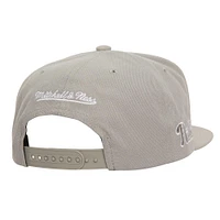 Men's Mitchell & Ness Gray Philadelphia Phillies Snapback Hat