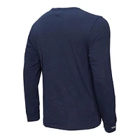 Men's Mitchell & Ness Navy Philadelphia Phillies Wordmark Slub Long Sleeve T-Shirt