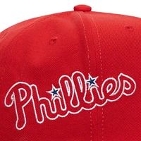 Men's Mitchell & Ness  Red Philadelphia Phillies Big Time Snapback Hat