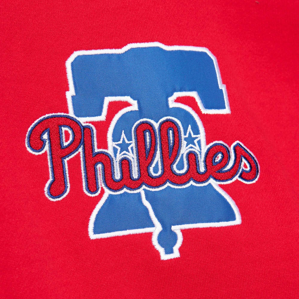 Men's Mitchell & Ness Red Philadelphia Phillies Team OG 2.0 Current Logo Pullover Hoodie