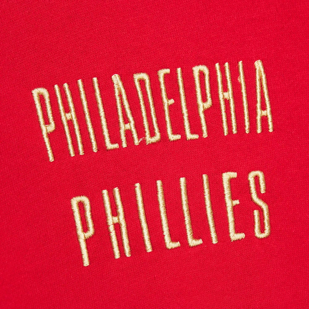 Men's Mitchell & Ness Red Philadelphia Phillies Team OG 2.0 Current Logo Pullover Hoodie