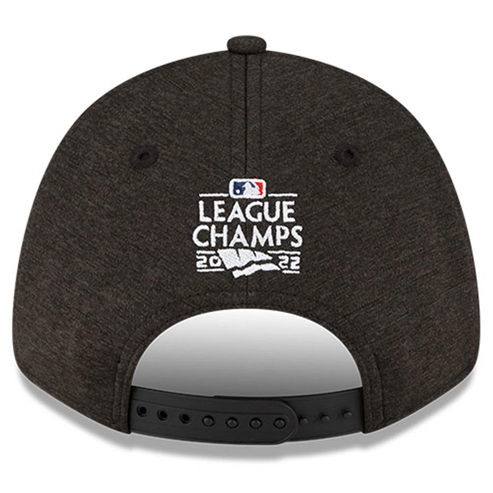 Men's New Era Black Philadelphia Phillies 2022 National League Champions - Locker Room 9FORTY Snapback Adjustable Hat