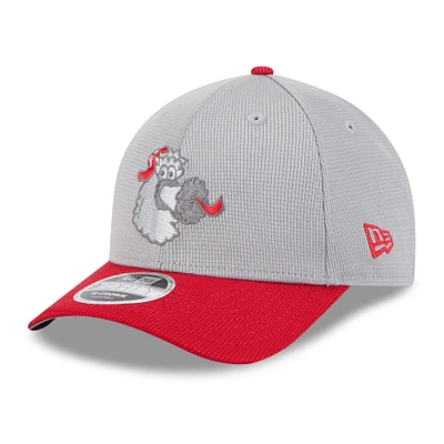 Casquette ajustable 9FORTY M-Crown Philadelphia Phillies 2025 pour homme New Era gris/rouge
