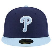 Casquette ajustée 59FIFTY bicolore bleu marine/bleu clair New Era pour homme