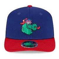 Men's New Era  Royal/Red Philadelphia Phillies 2025 Batting Practice 9SEVENTY Stretch-Snap Trucker Hat