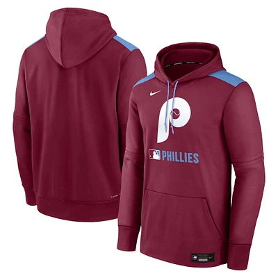 Men's Nike Philadelphia Phillies Authentic Collection Performance Pullover Hoodie