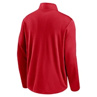 Men's Nike Red Philadelphia Phillies Franchise Logo Pacer Performance Half-Zip Top