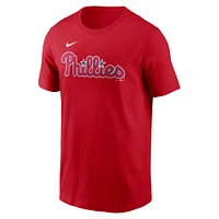 Men's Nike Trea Turner Red Philadelphia Phillies Fuse Name & Number T-Shirt