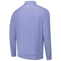 Men's Peter Millar Royal Philadelphia Phillies Perth Sugar Stripe Performance Quarter-Zip Top