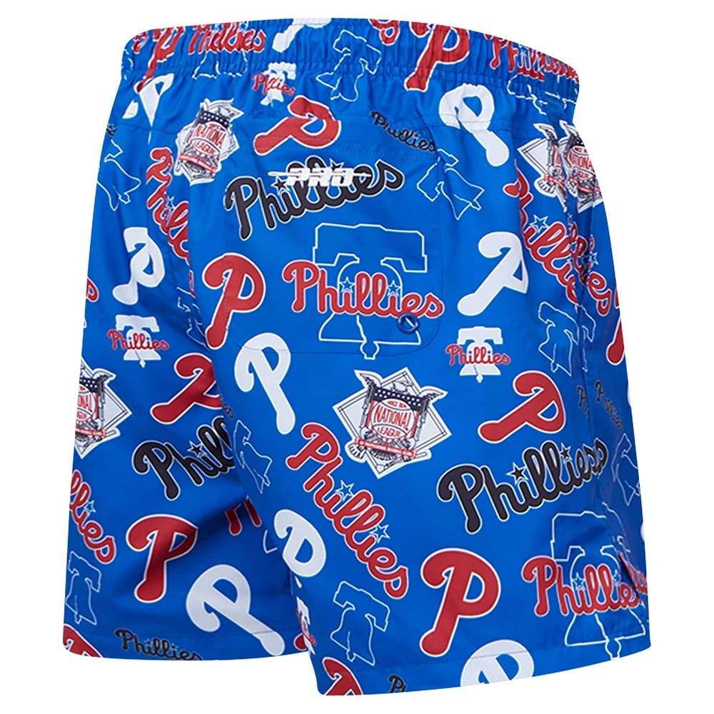 Men's Pro Standard Royal Philadelphia Phillies Toss Logo Woven Shorts