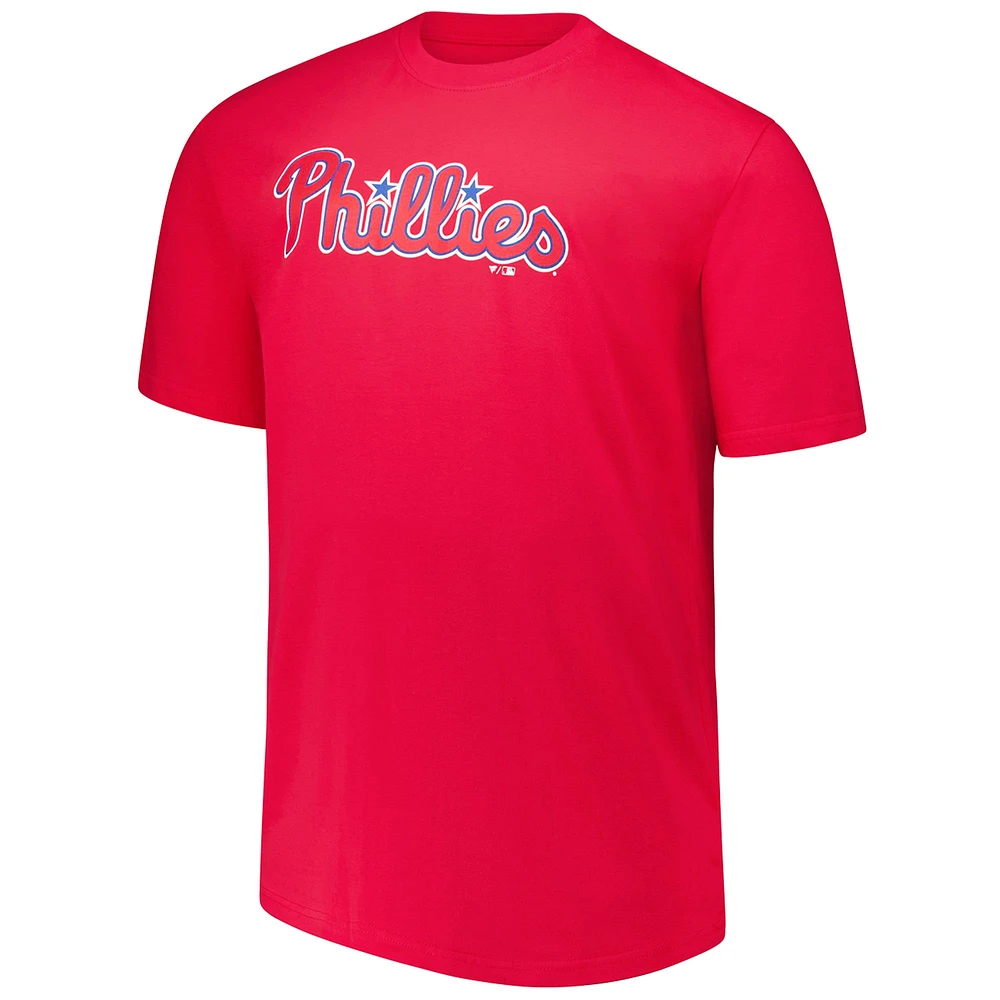 Men's Profile Bryce Harper Red Philadelphia Phillies Big & Tall Name Number T-Shirt