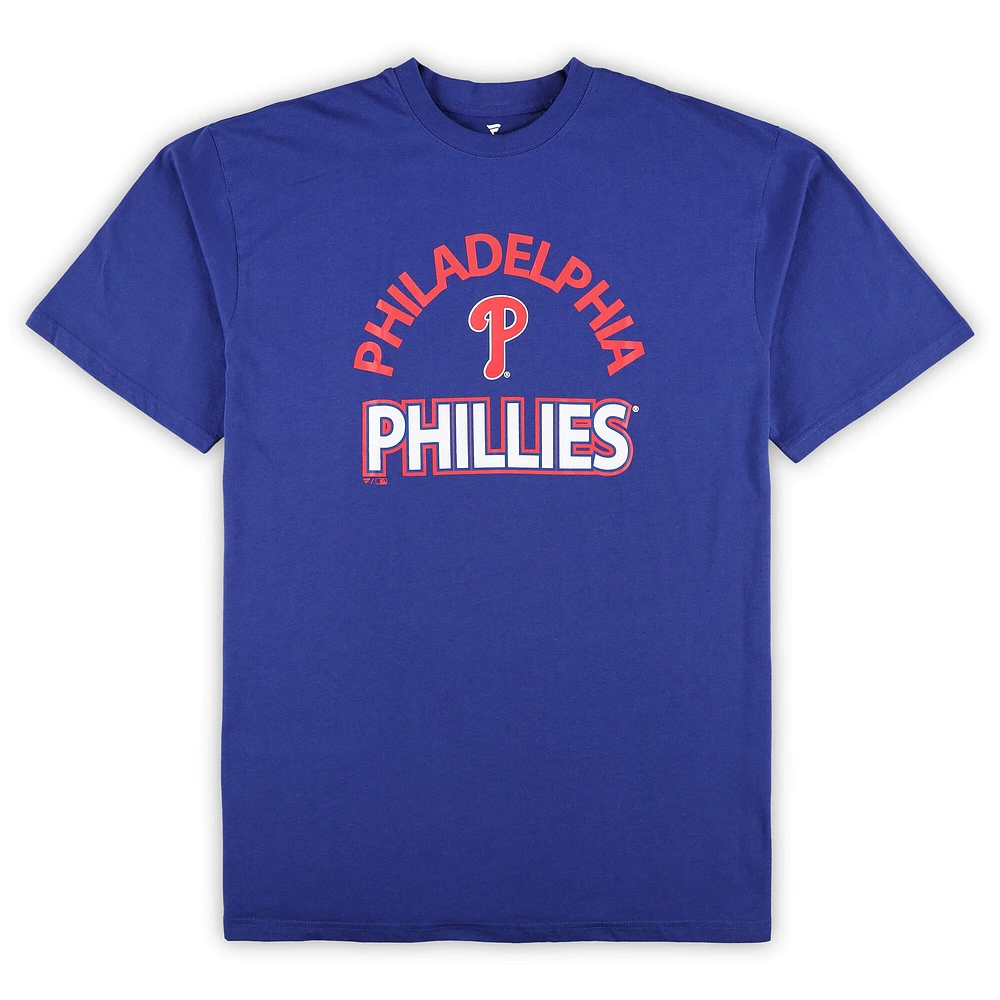 Men's Profile Philadelphia Phillies Big & Tall T-Shirt Shorts Combo Set