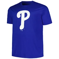 Men's Profile Royal Philadelphia Phillies Big & Tall #1 Dad T-Shirt