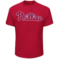 Men's Profile Trea Turner Red Philadelphia Phillies Big & Tall Name Number T-Shirt