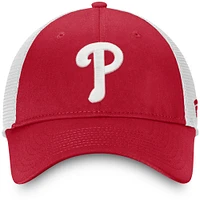 Men's Red/ Philadelphia Phillies Team Core Unstructured Trucker Adjustable Hat