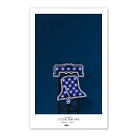 Philadelphia Phillies Citizens Bank Park 11'' x 17'' Minimalist Stadium Poster Art Print