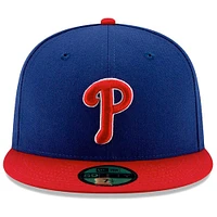 Philadelphia Phillies New Era Authentic Collection On Field 59FIFTY - Fitted Structured Hat Royal/Red