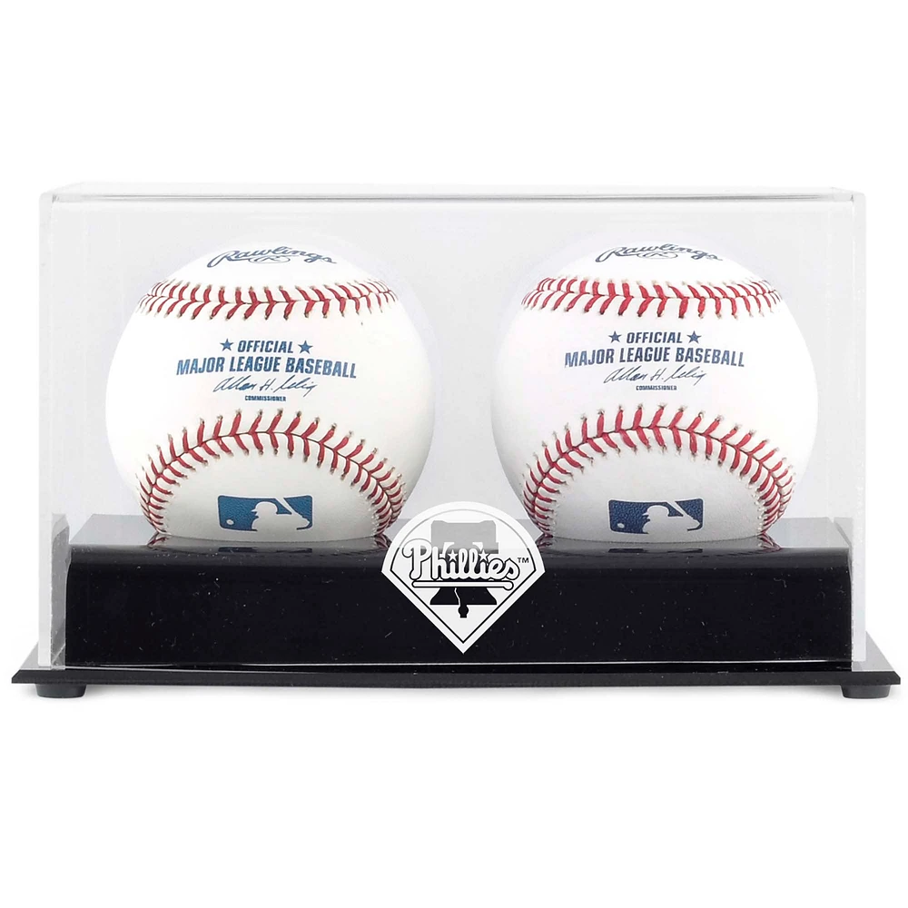 Philadelphia Phillies Two Baseball Cube Logo Display Case