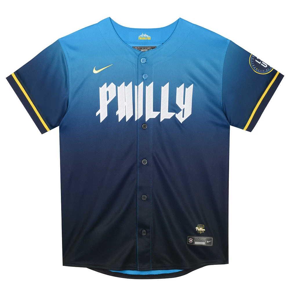 Preschool Nike Zack Wheeler Blue Philadelphia Phillies 2024 City Connect Limited Player Jersey