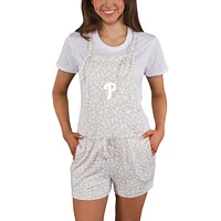 Women's Concepts Sport Cream Philadelphia Phillies Montana Hacci Knit Romper Overalls