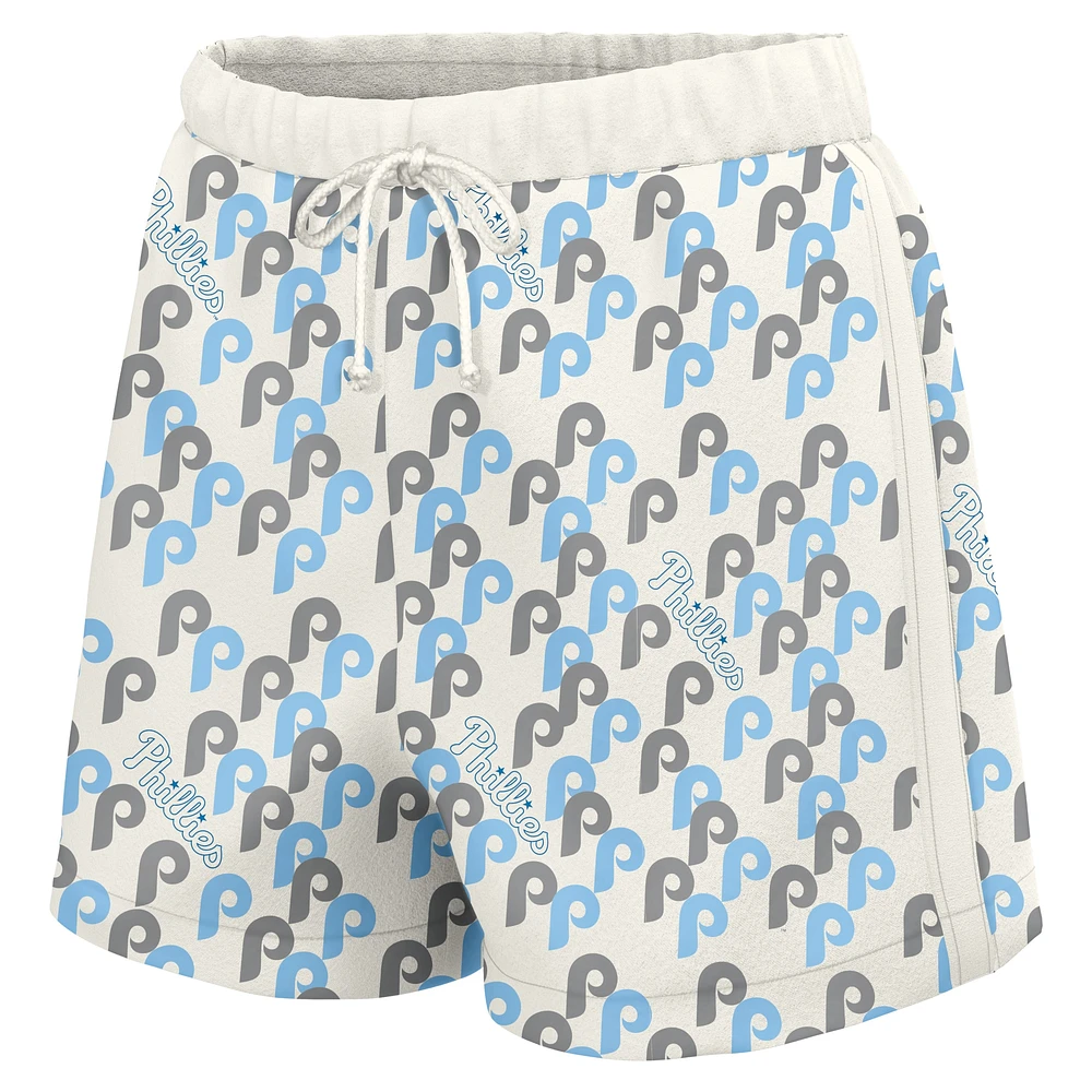 Women's Lusso  White Philadelphia Phillies Marge Shorts