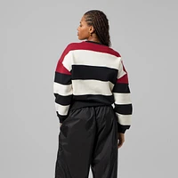 Women's Mitchell & Ness  Burgundy/Black Philadelphia Phillies Cooperstown Collection Blocked Fleece Pullover Sweatshirt