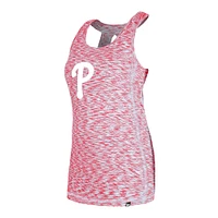 Women's New Era Red Philadelphia Phillies Space Dye Keyhole Back Tank Top