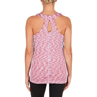 Women's New Era Red Philadelphia Phillies Space Dye Keyhole Back Tank Top