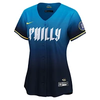 Maillot de joueur Nike Bryce Harper pour femme des Phillies Philadelphie 2024 City Connect Limited - Bleu