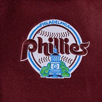 Women's Pro Standard Burgundy Philadelphia Phillies Game Day Classics Wool Varsity Jacket