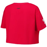 T-shirt court Pro Standard rouge des Phillies de Philadelphie Made To Play pour femmes