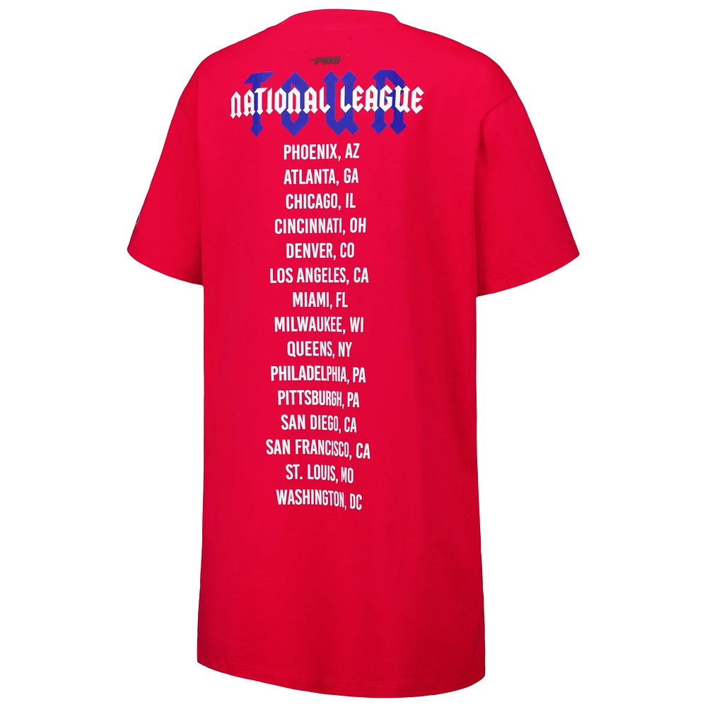 Women's Pro Standard Red Philadelphia Phillies Oversized City Tour T-Shirt Dress