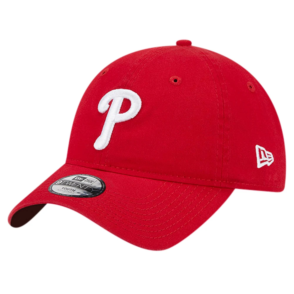 Casquette réglable 9TWENTY rouge pour jeunes des Phillies de Philadelphie