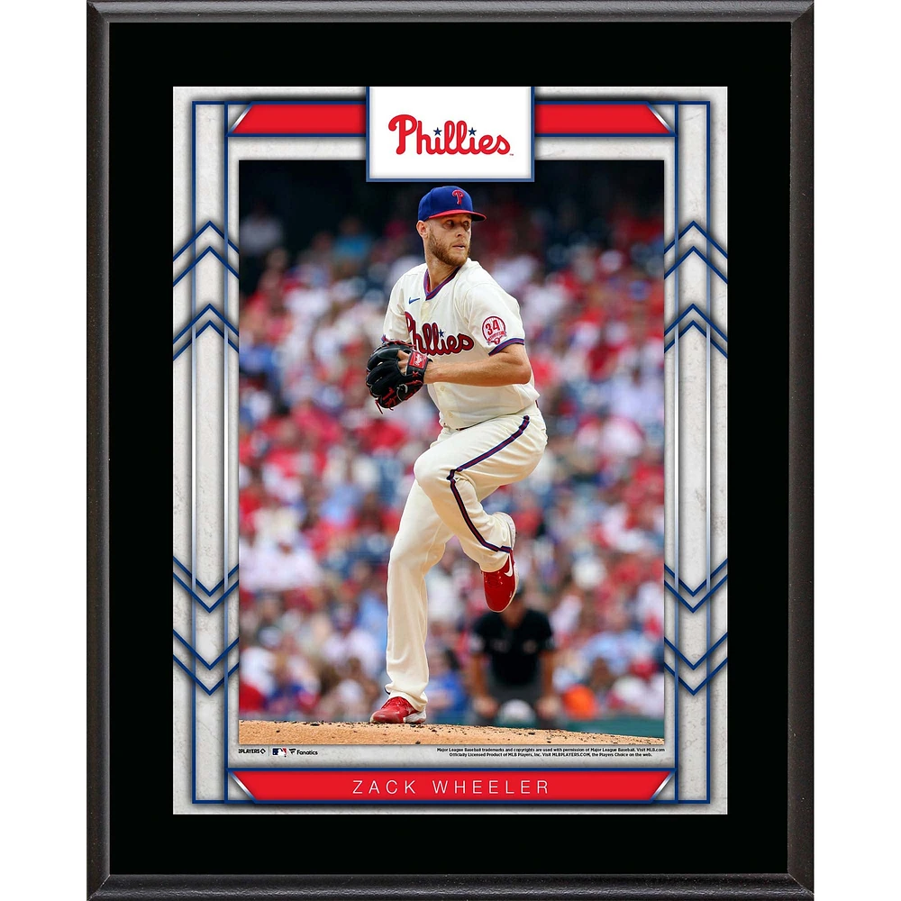 Zack Wheeler Philadelphia Phillies Framed 10.5" x 13" Sublimated Player Plaque