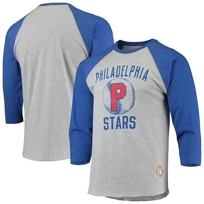 STI PHILST HTHR ROYAL MENS NEGRO LEAGUE 3/4 MANCHES RAGLAN SHRMENL-S