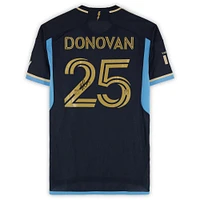 Chris Donovan Philadelphia Union Autographed Match-Used #25 Navy adidas Jersey from the 2024 MLS Season - Size M