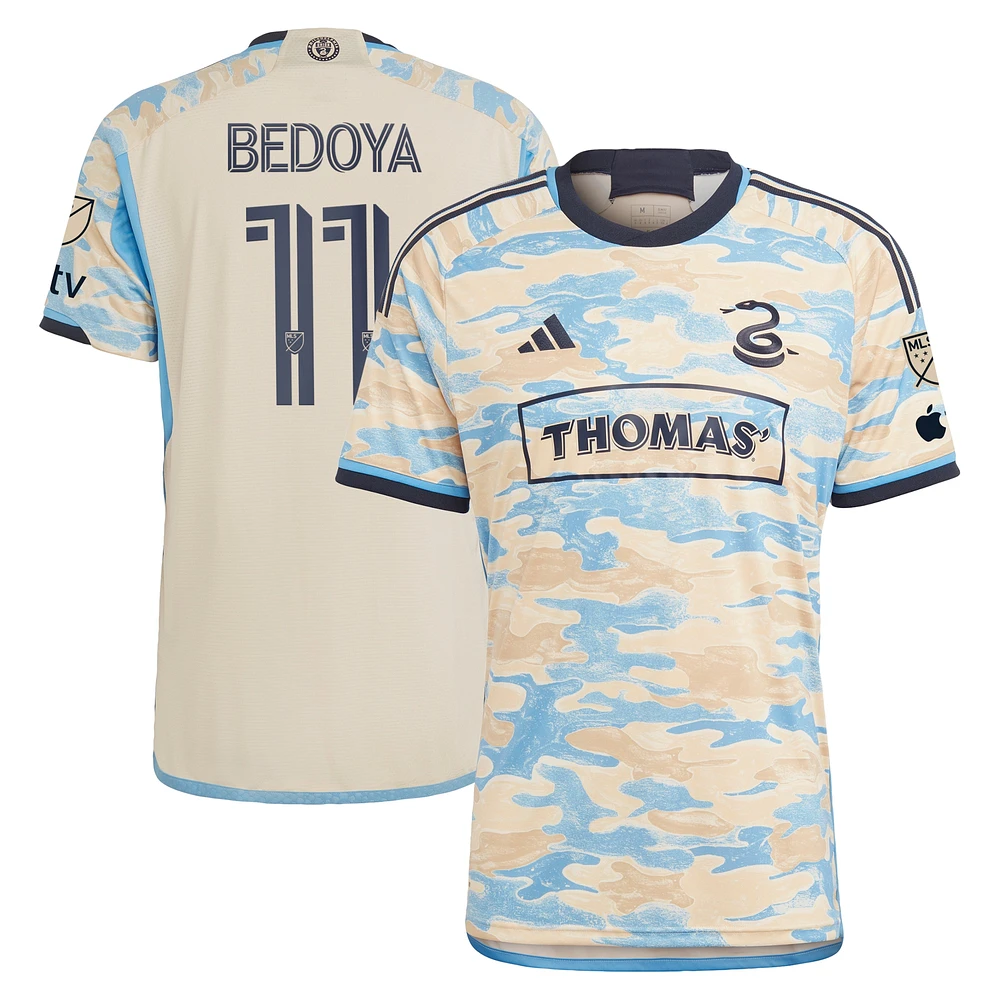 Maillot Philadelphia Union 2023 For Philly adidas Alejandro Bedoya Tan pour homme