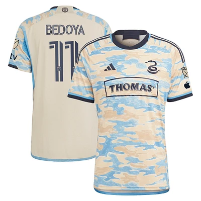 Maillot Philadelphia Union 2023 For Philly adidas Alejandro Bedoya Tan pour homme