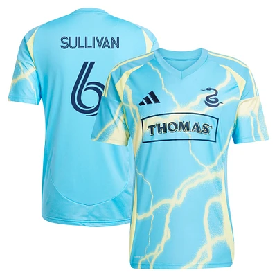 Maillot de joueur réplique adidas Cavan Sullivan Blue Philadelphia Union 2025 The Voltage Kit pour homme