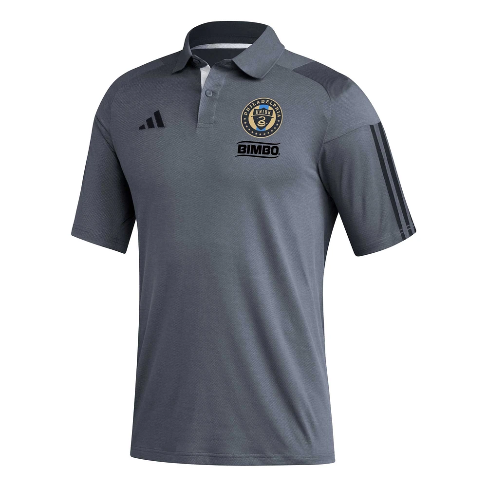 Men's adidas Gray Philadelphia Union 2023 On-Field Training Polo