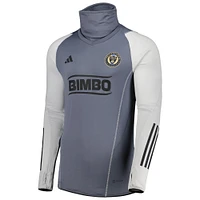 Men's adidas Gray Philadelphia Union Warm Raglan COLD.RDY Top