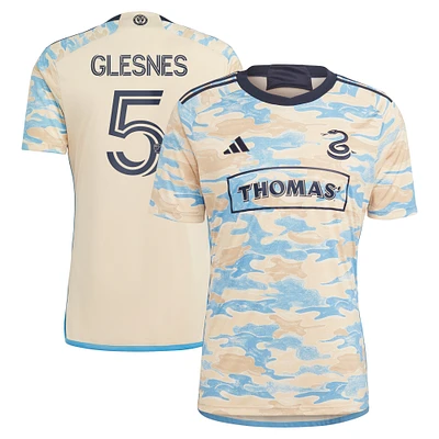 Adidas Jakob Glesnes Tan Philadelphia Union 2023 Pour Philly Réplique Jersey