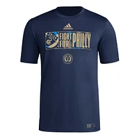 Men's adidas Navy Philadelphia Union 2024 Jersey Hook AEROREADY T-Shirt