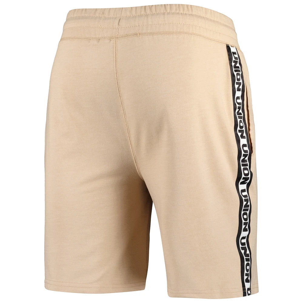 Men's Concepts Sport  Tan Philadelphia Union Team Stripe Shorts